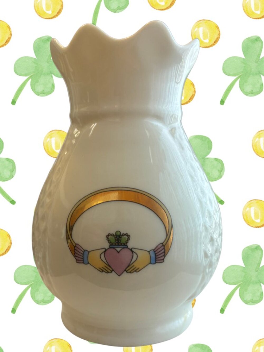 🍀 IRISH CLADDAGH VASE